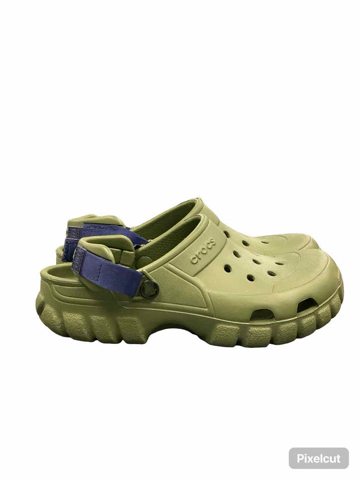 Crocs Shoe Size 9 Army Green navy Offroad Sport Clogs