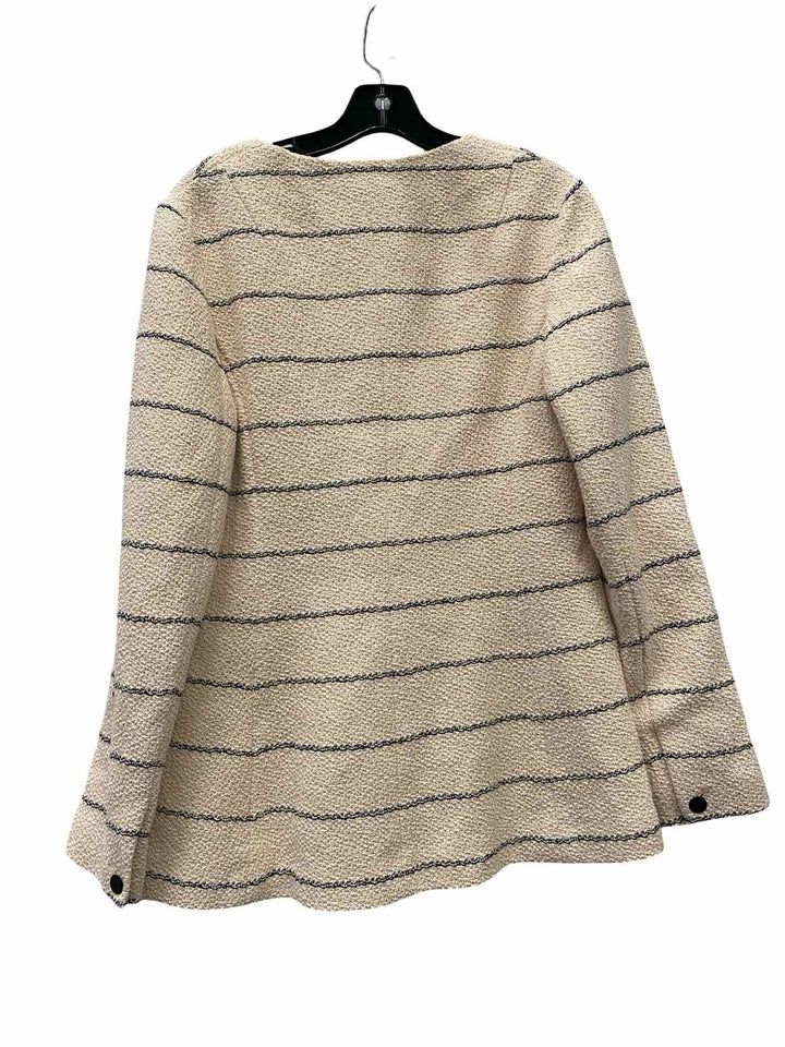 Rag & Bone Size 8 Beige Stripe 100% cotton Blazer