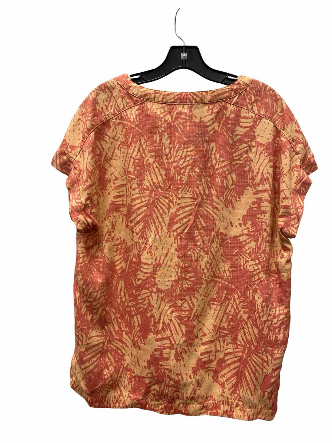 Royal Robbins Size L Orange Print Short Sleeve Shirts
