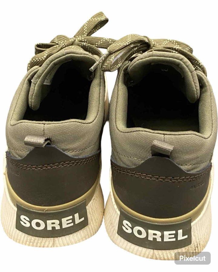 Sorel Shoe Size 8 Green Suede Out N About IV Low Sneakers