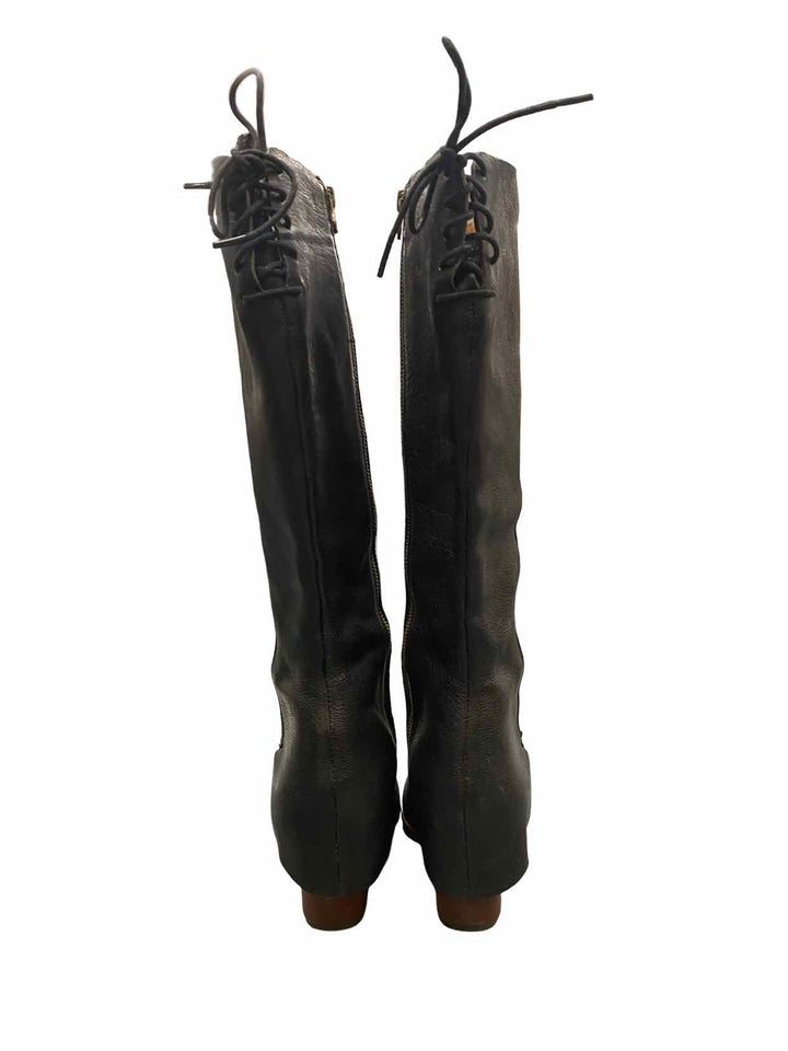 Kork- Ease Shoe Size 8 Black Leather Boots(knee)