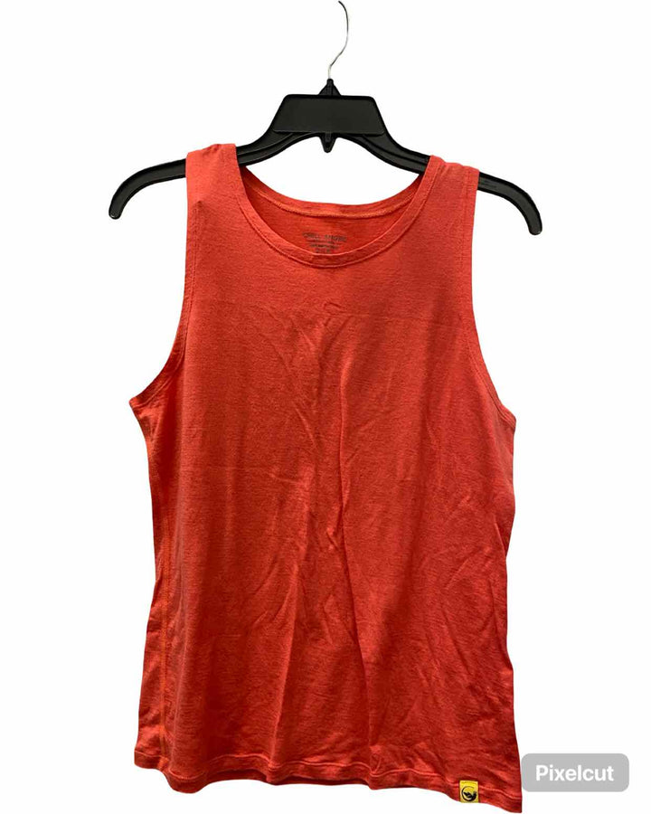 Chill Angel Size XL Coral 100% Merino Wool Tank Top