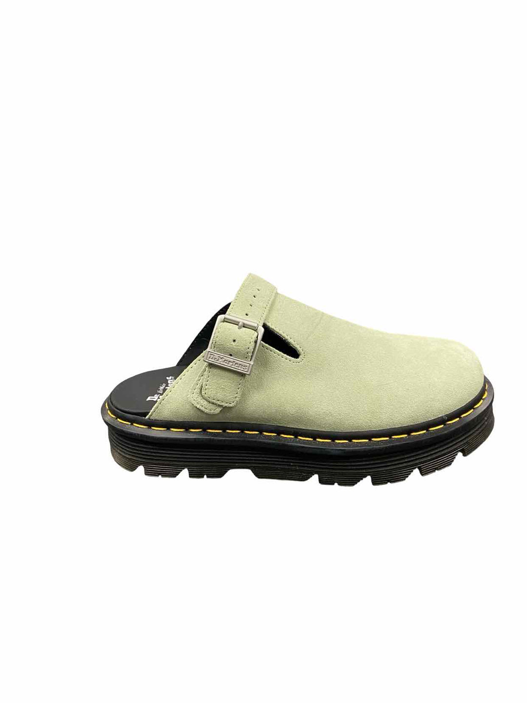 Dr. Marten Shoe Size 11 Sage Green Suede Slingback Platform Mules