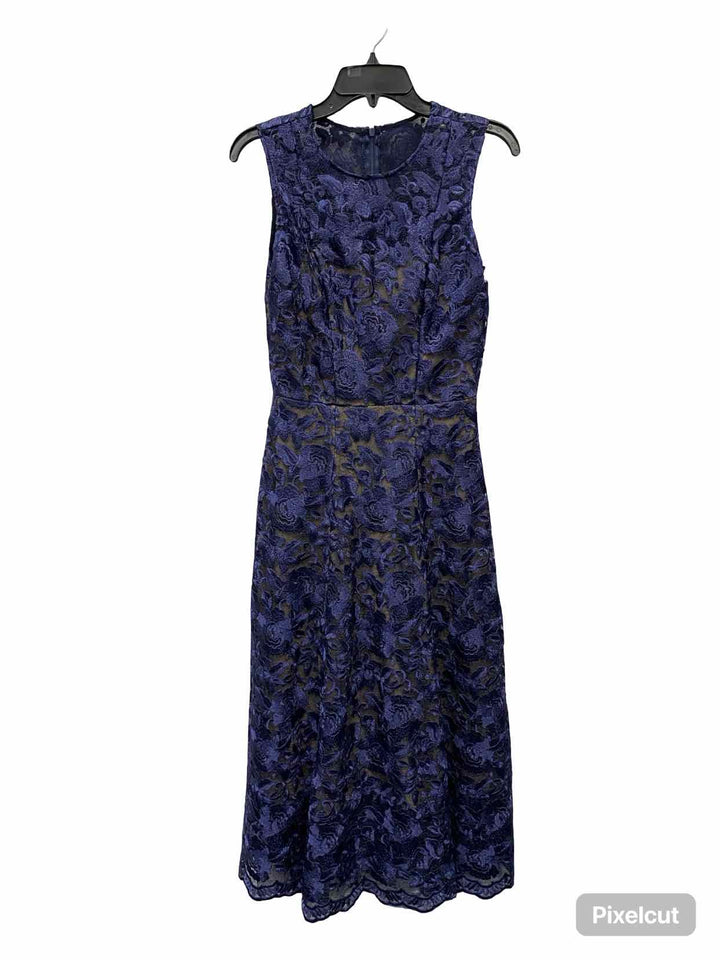 Hitherto Size 2 Blue Lace Dress