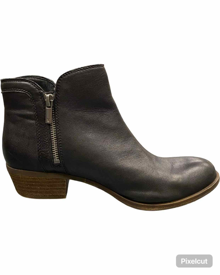 Lucky Brand Shoe Size 9 Black Leather Basel Boots(Ankle)