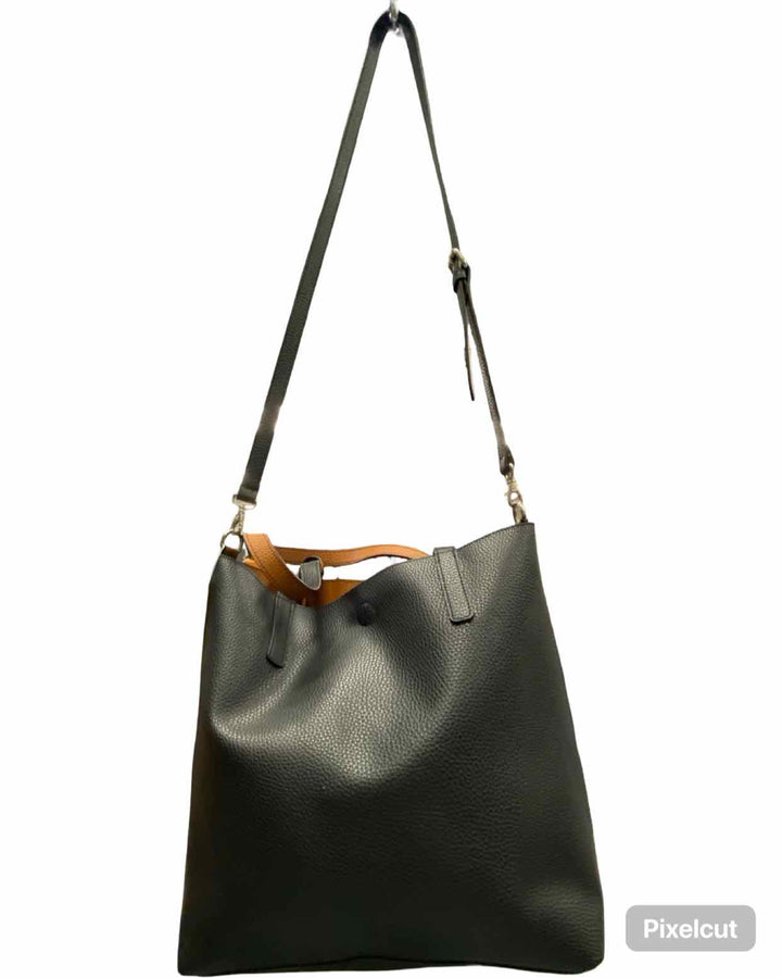 Unknown Brand Black W/Crossbody Strap Purse