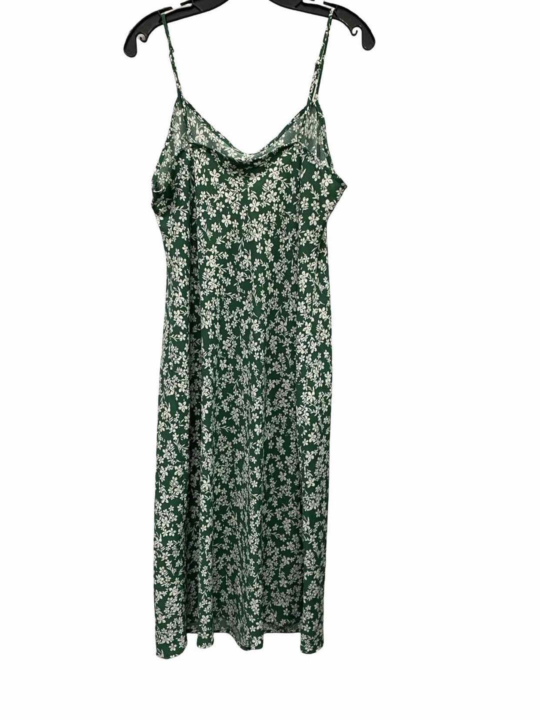 Studio B by Bobeau Size XL Green White Floral Dress