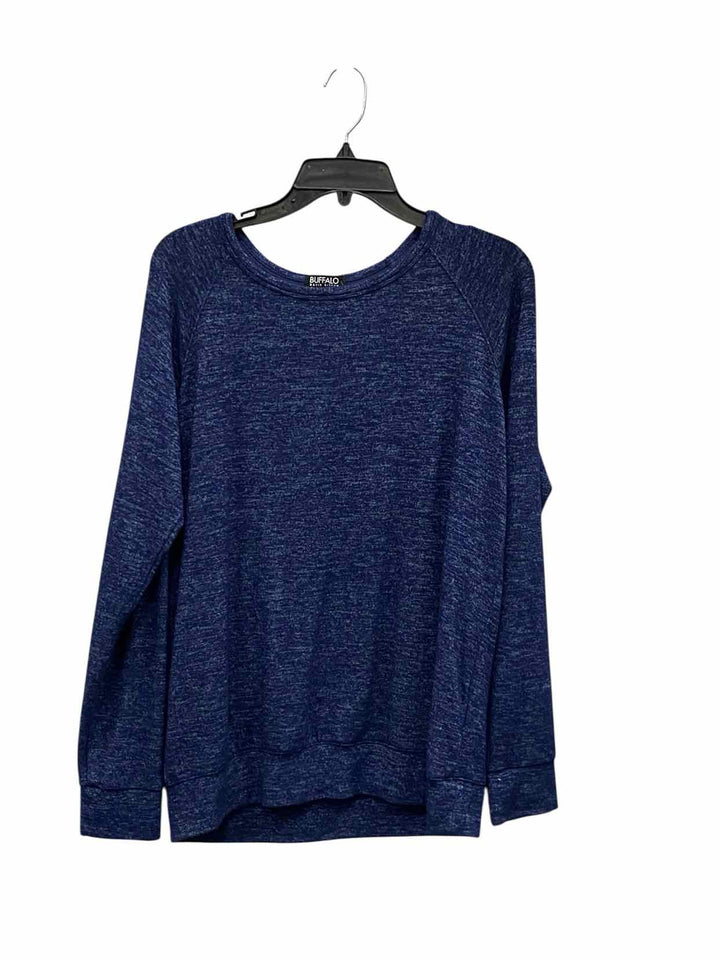Buffalo David Bitton Size M Blue Heather Long Sleeve Shirts