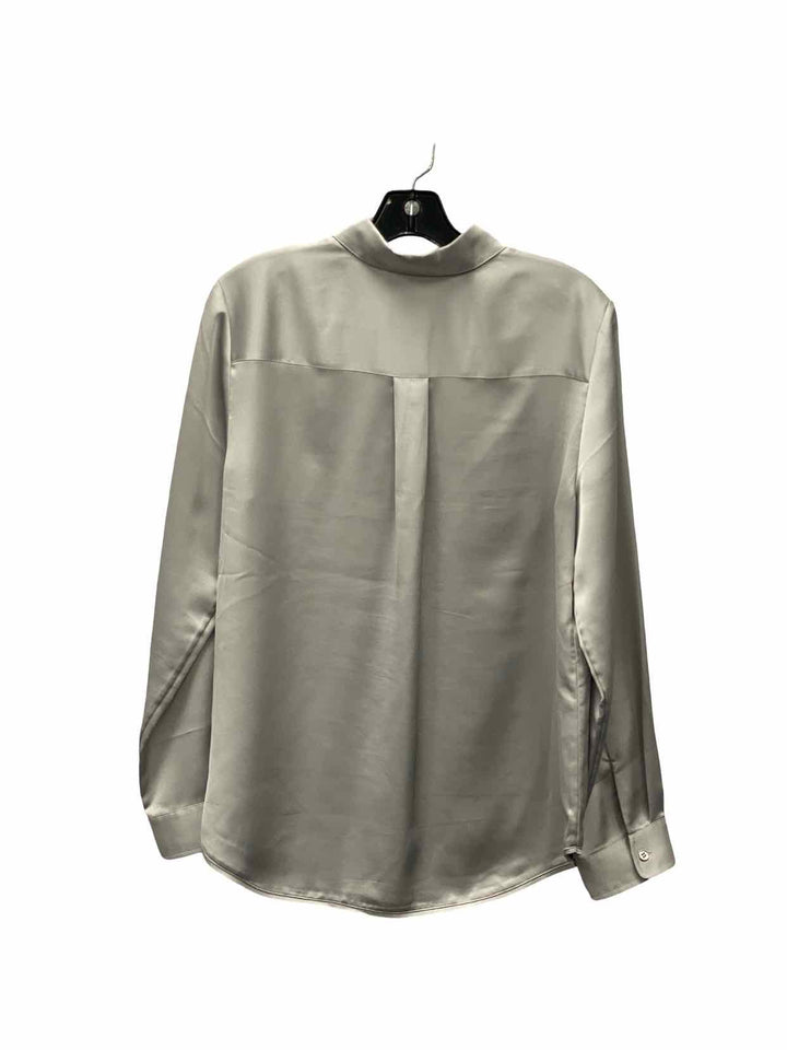 Chico's Size 1(8/10) Silver Long Sleeve Shirts