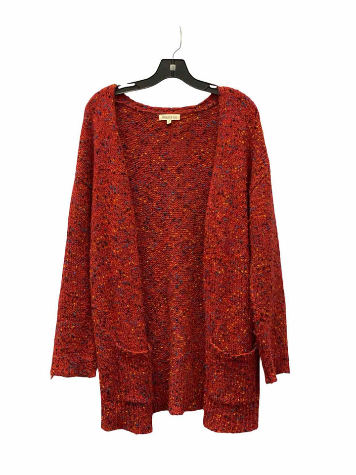 Margeaux & Ellie Size S Red Speckled Sweater