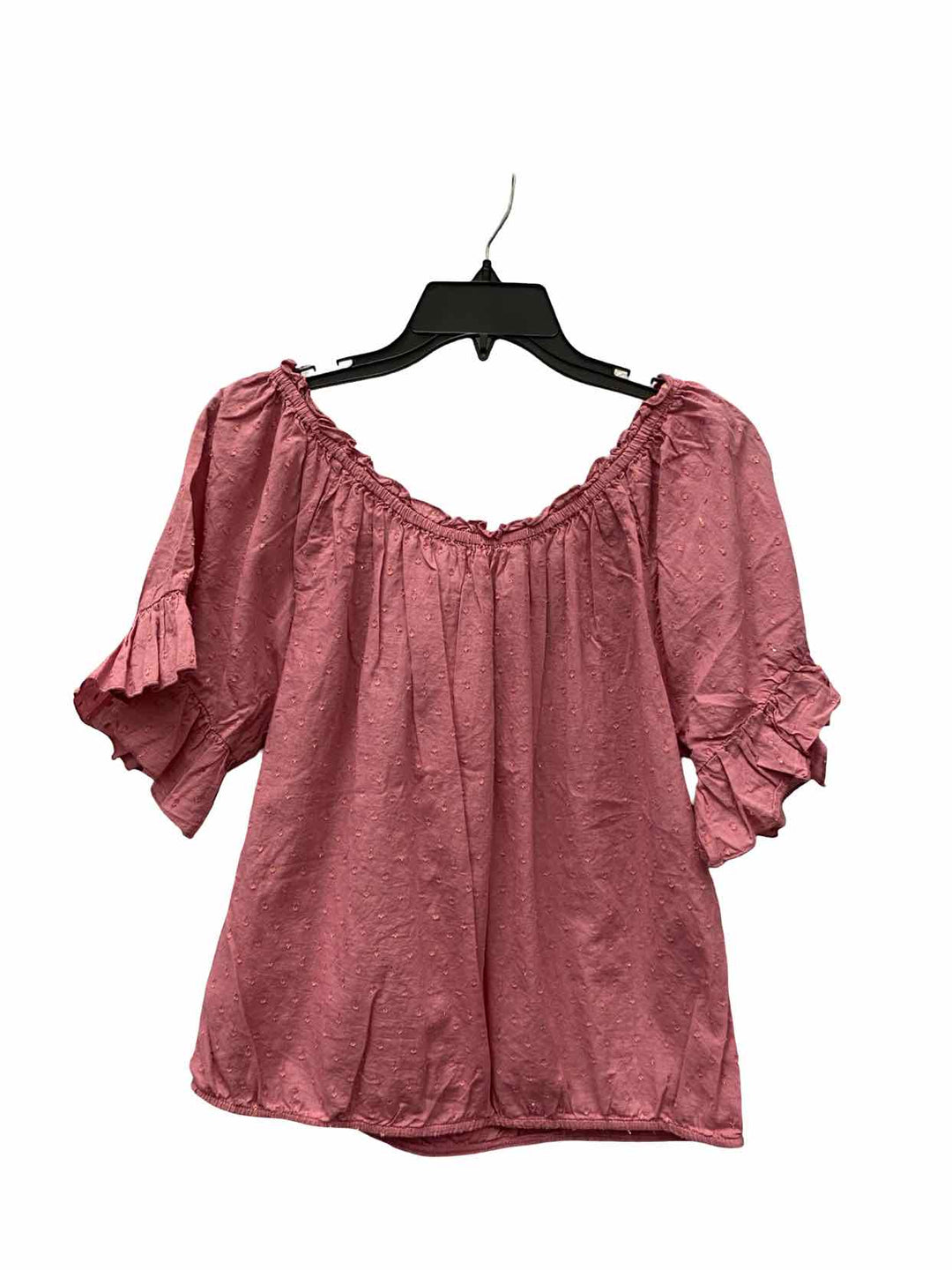 Maurices Size M Pink 100% cotton Short Sleeve Shirts