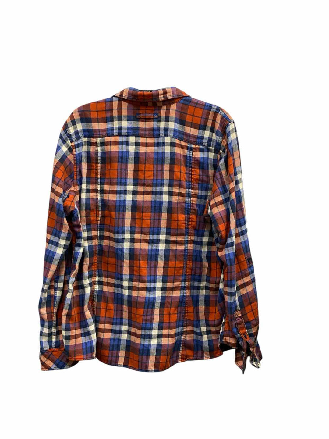 Duluth Trading Size XL Orange Blue Long Sleeve Shirts