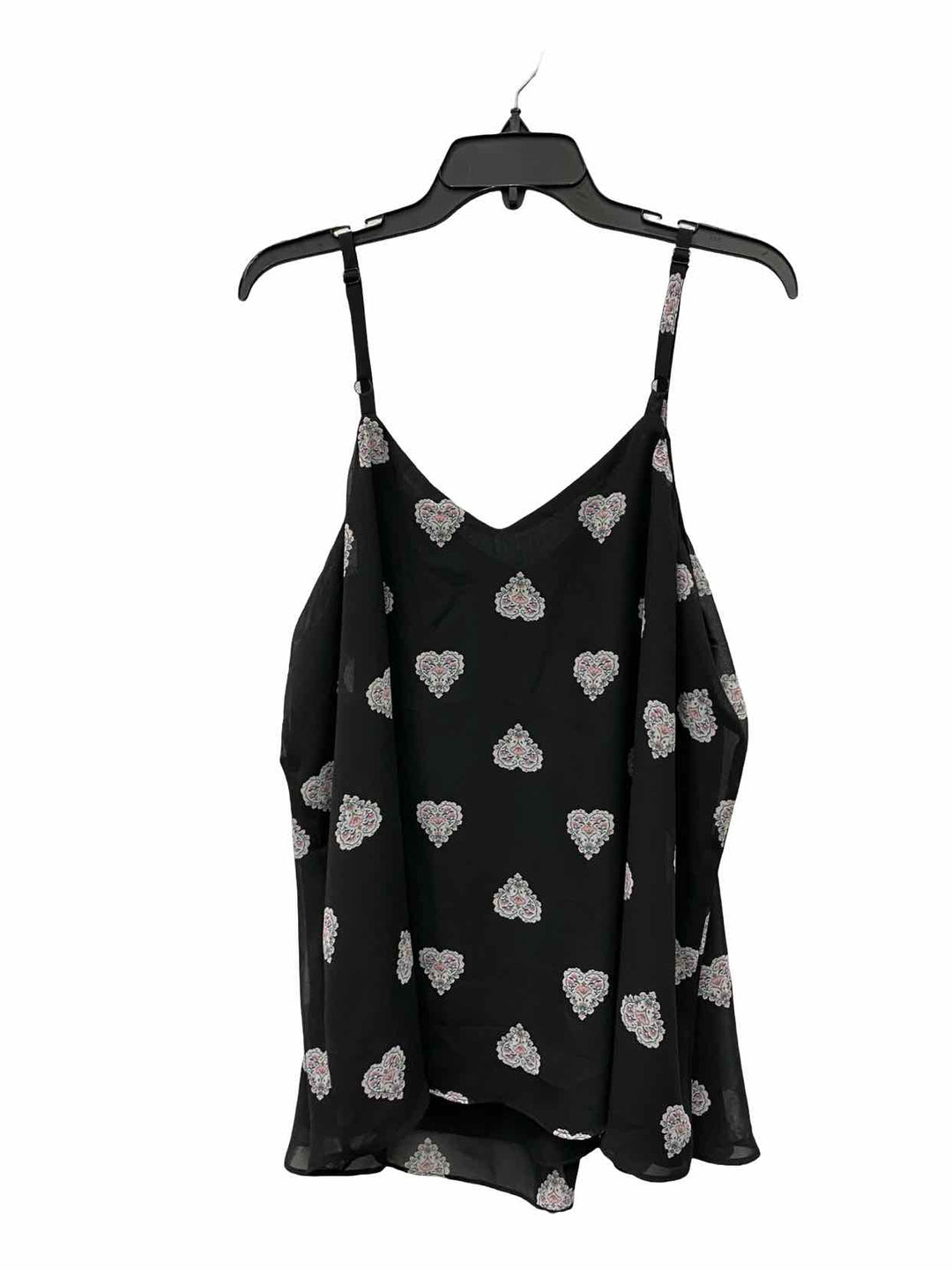 Torrid Size 2X Black White Polka Dot Tank Top