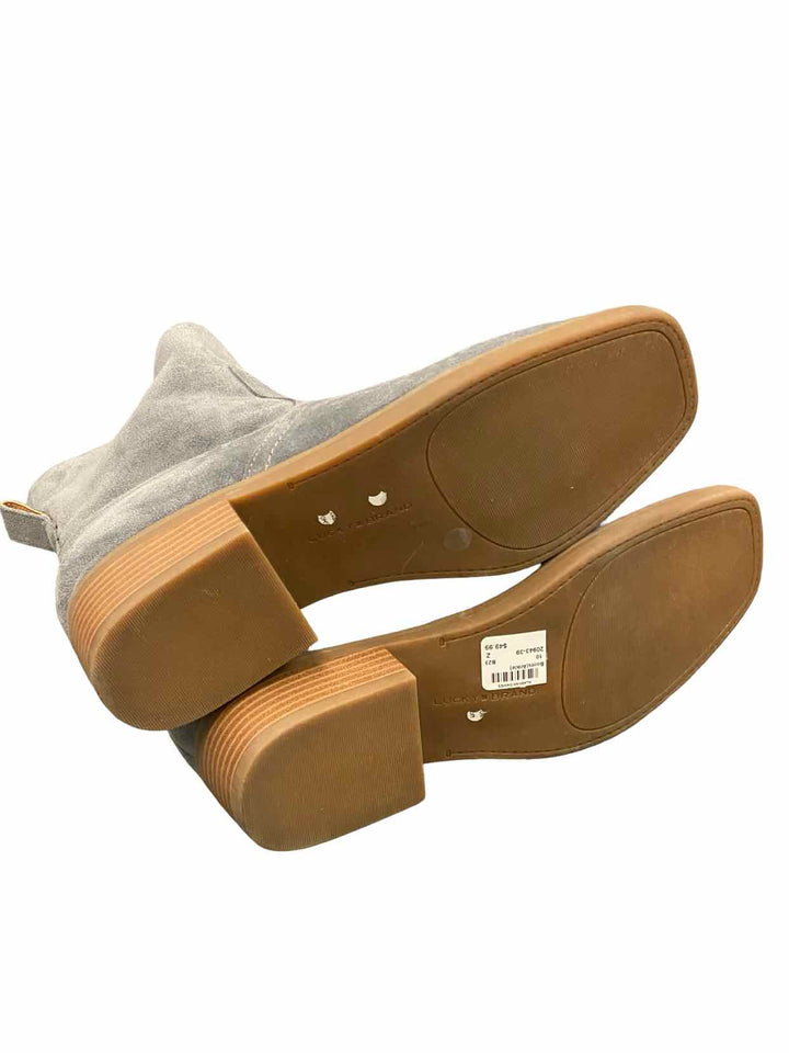 Lucky Brand Shoe Size 10 Grey Suede "Kazey" Boots(Ankle)