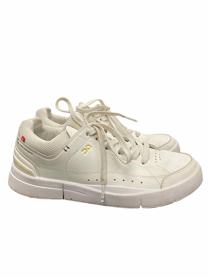 On Cloud Shoe Size 7.5 White Leather The Roger Sneakers