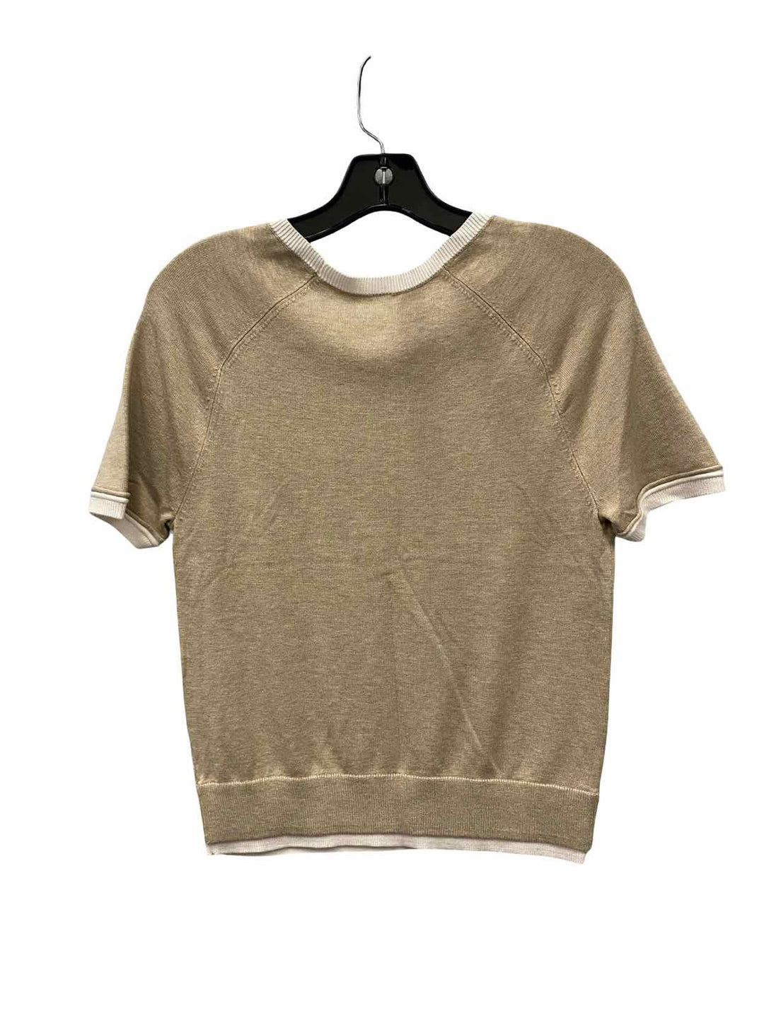 Stylus Size S Beige Knit Short Sleeve Shirts