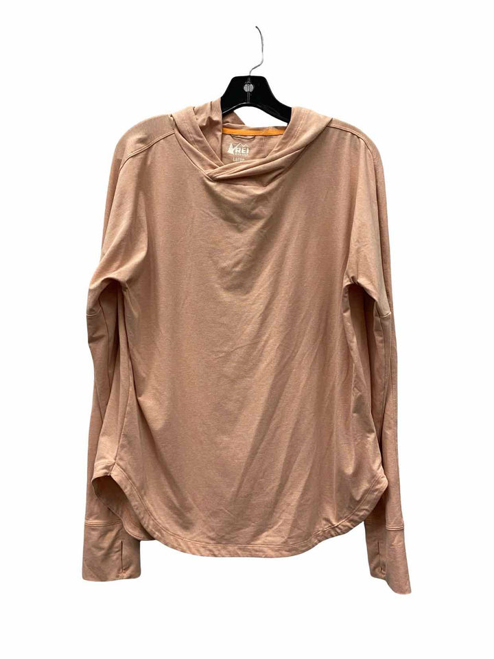 REI Size L Peach Athletic Long Sleeve