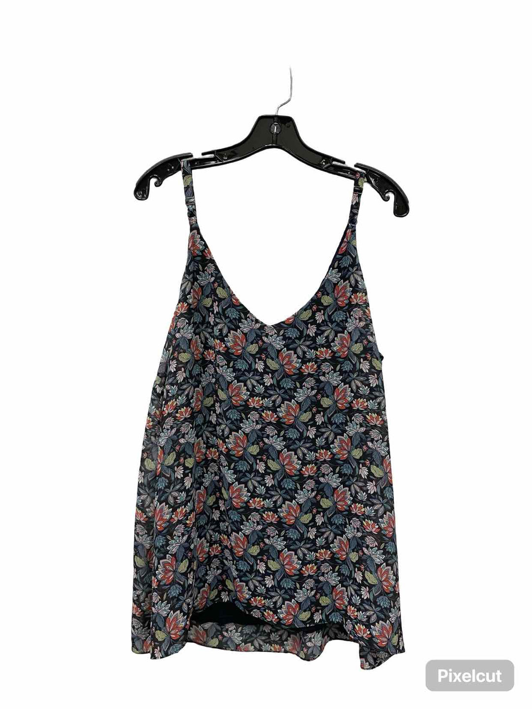 Cabi Size XL Blue Floral Tank Top