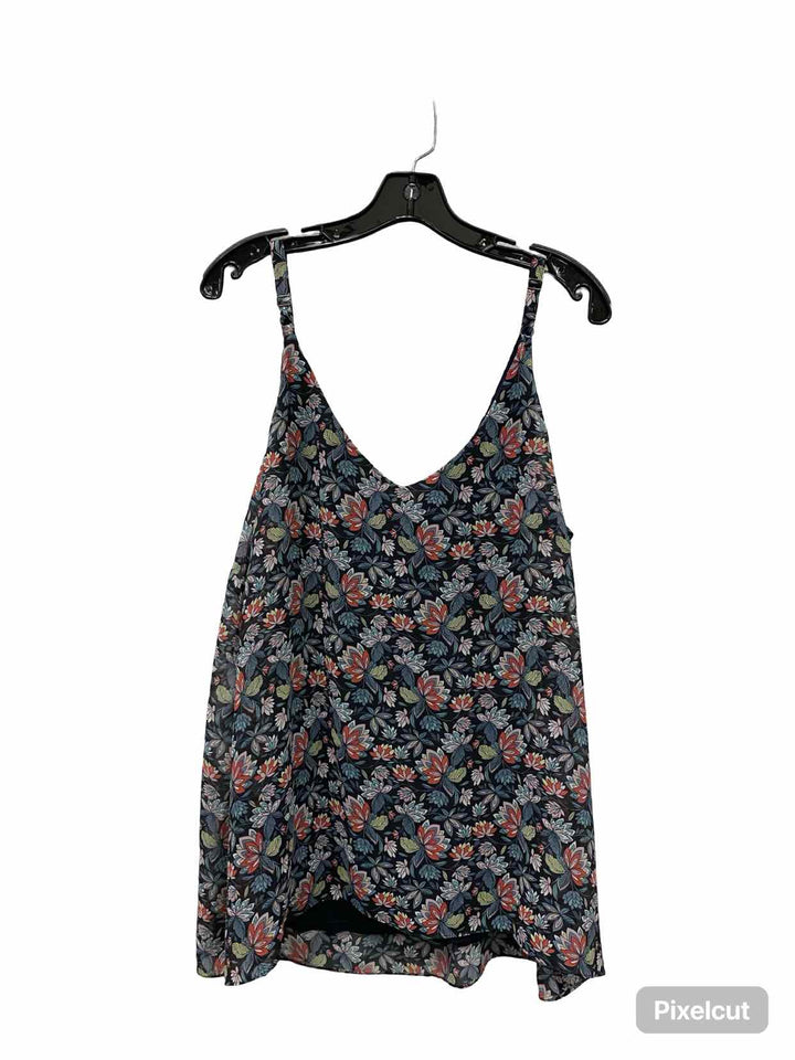 Cabi Size XL Blue Floral Tank Top