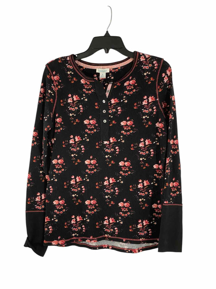 Sundance Size M Black Pink Long Sleeve Shirts