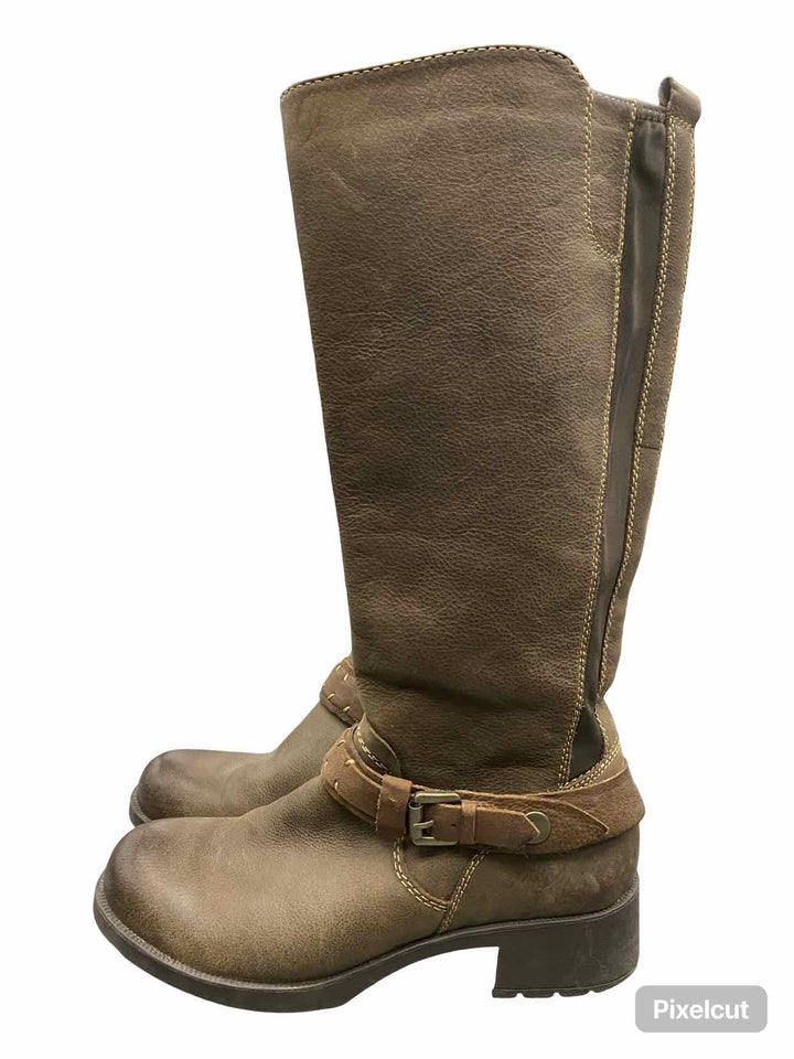 Earth Shoe Size 8 Brown Leather Big Sky Boots(knee)