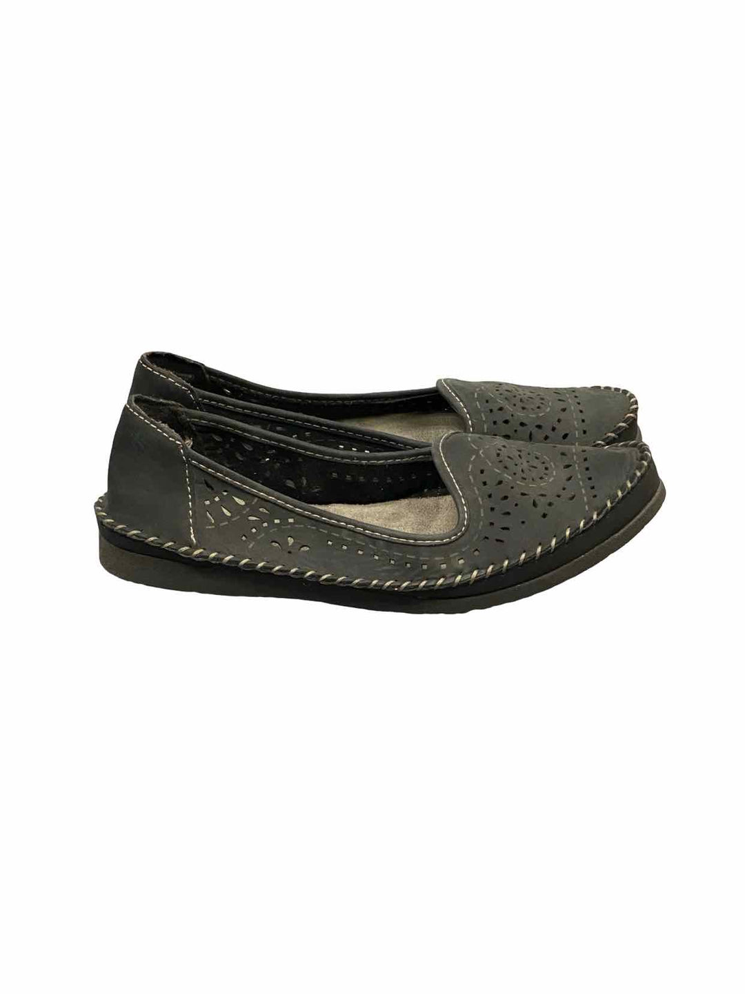 Earth Originals Shoe Size 9 Gray Suede Lark Lindsey Slipons Flats