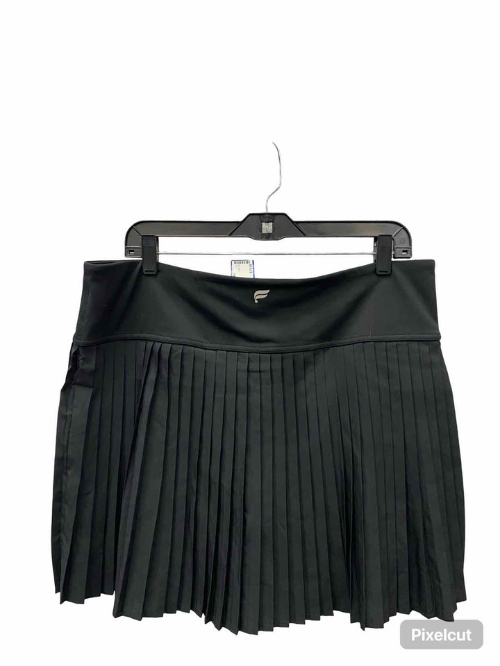 Fabletics Size XXL Black Pleated Skirt