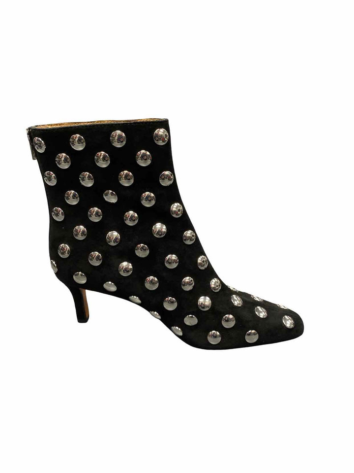 Madewell Shoe Size 7.5 Black Silver Suede Boots(Ankle)