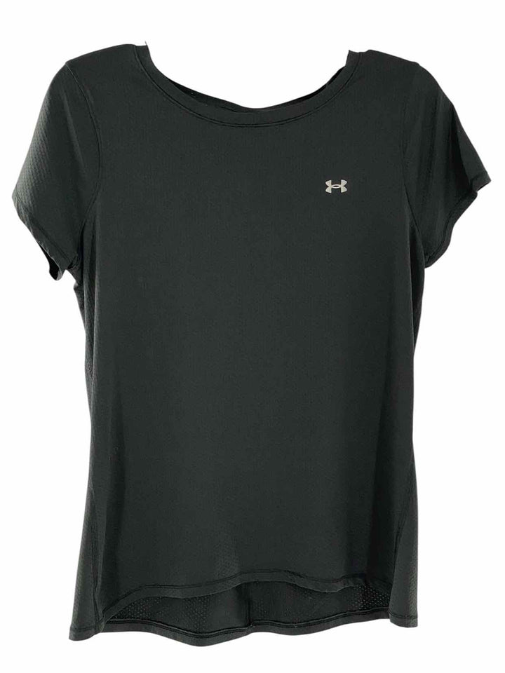 Under Armour Size L Black Athletic Short Sleeve