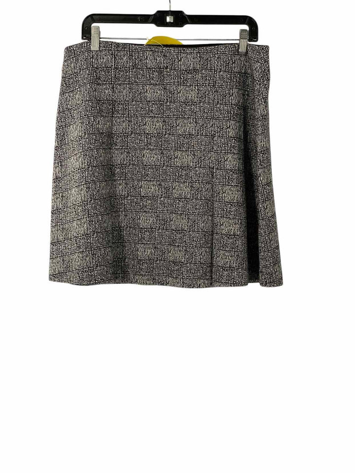 Loft Size L Black White Skirt