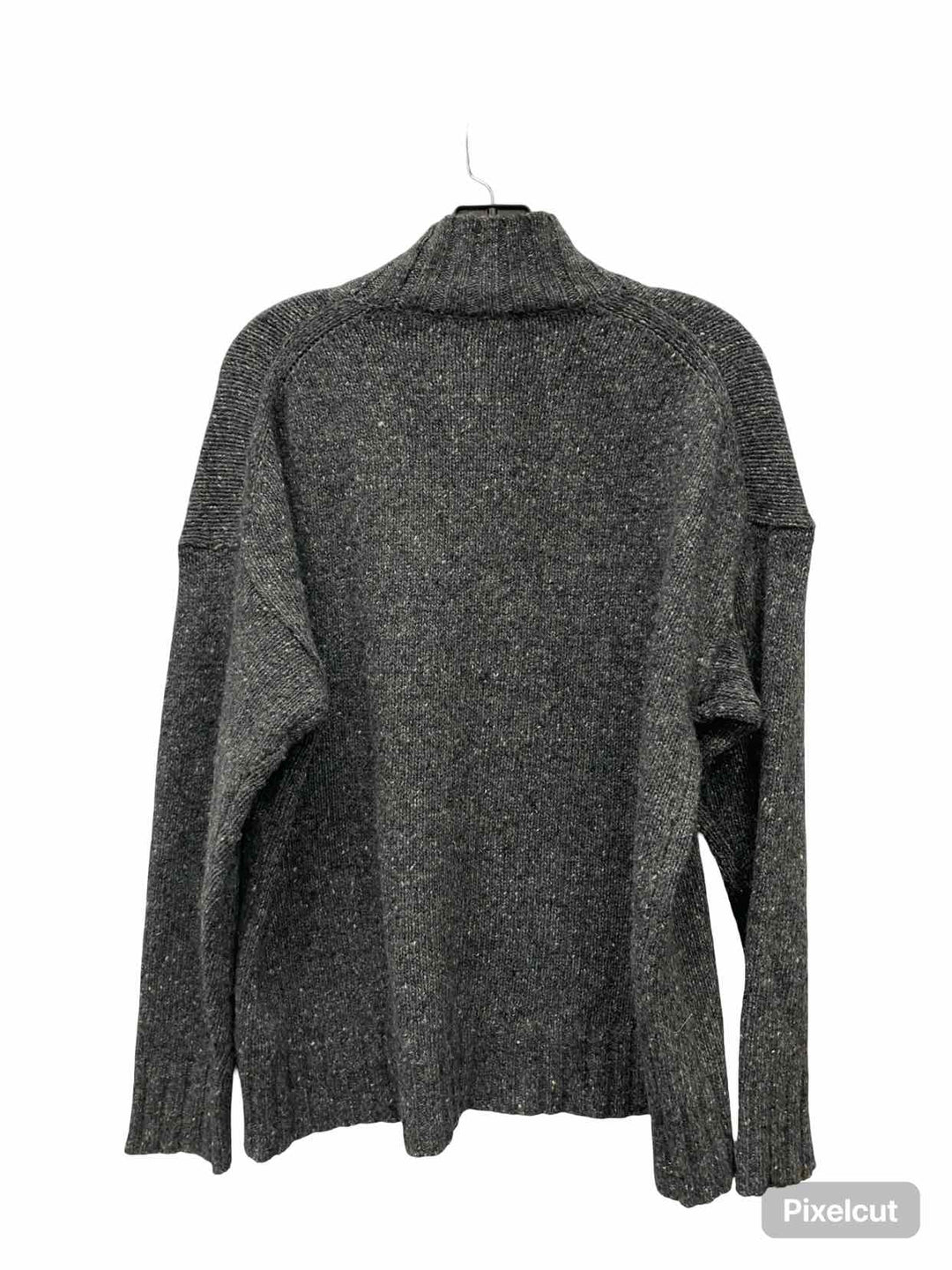 J Crew Size M Gray Knit 65% merino wool Sweater