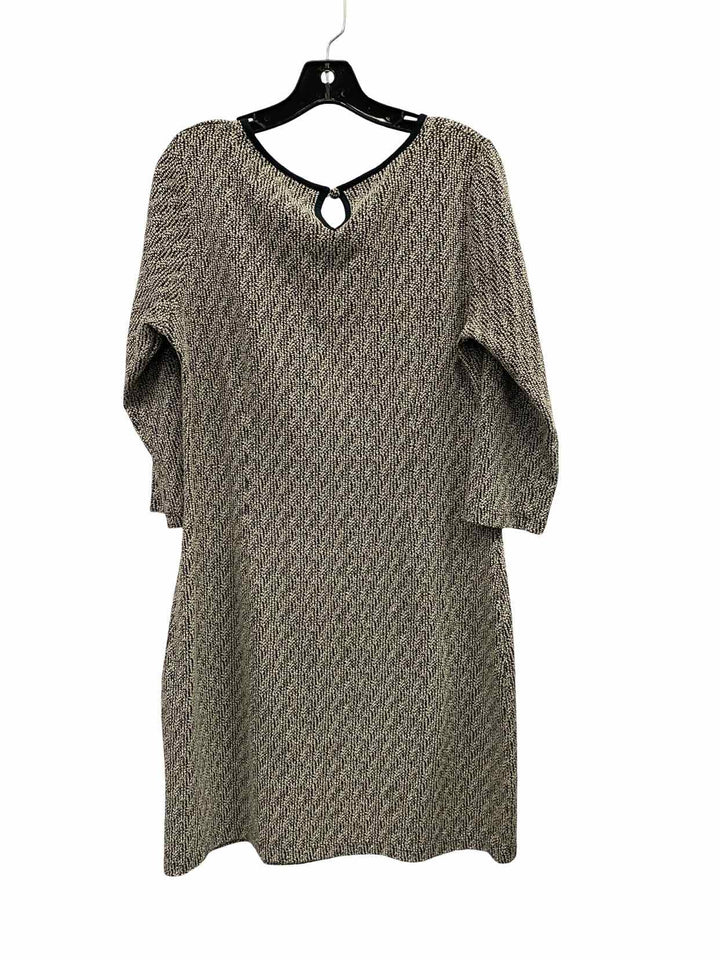 Louie Lucie Size L White Black Speckled Dress