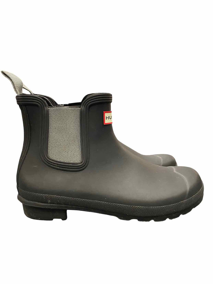 Hunter Shoe Size 11 Black Grey Chelsea Boots(Ankle)