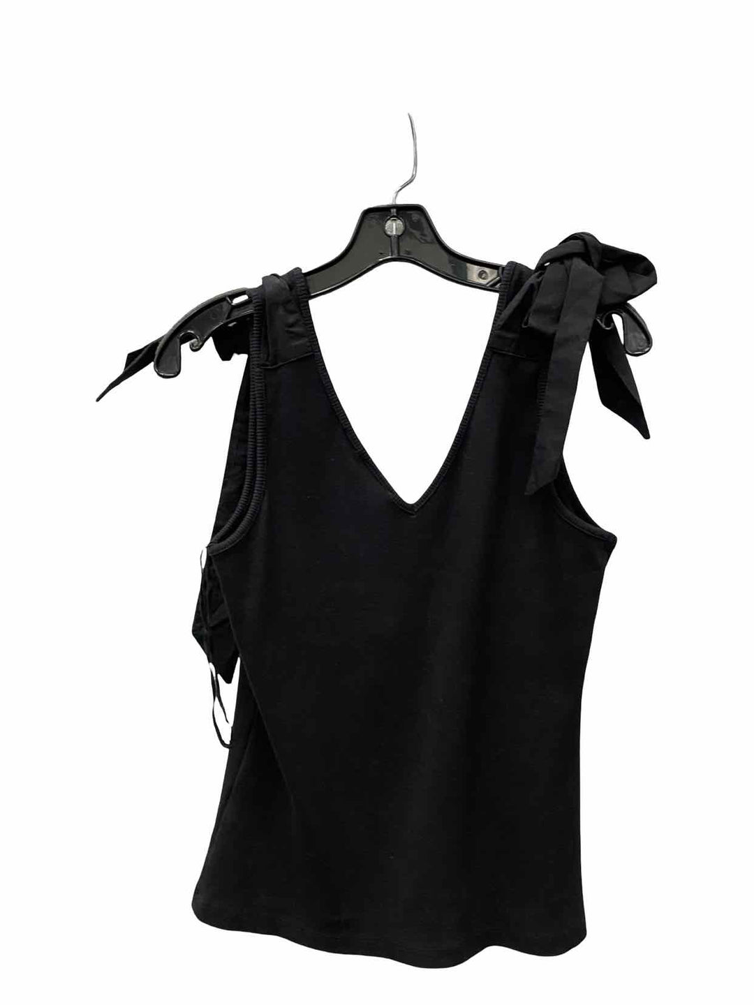 Maeve Size M Black Ribbed Tank Top
