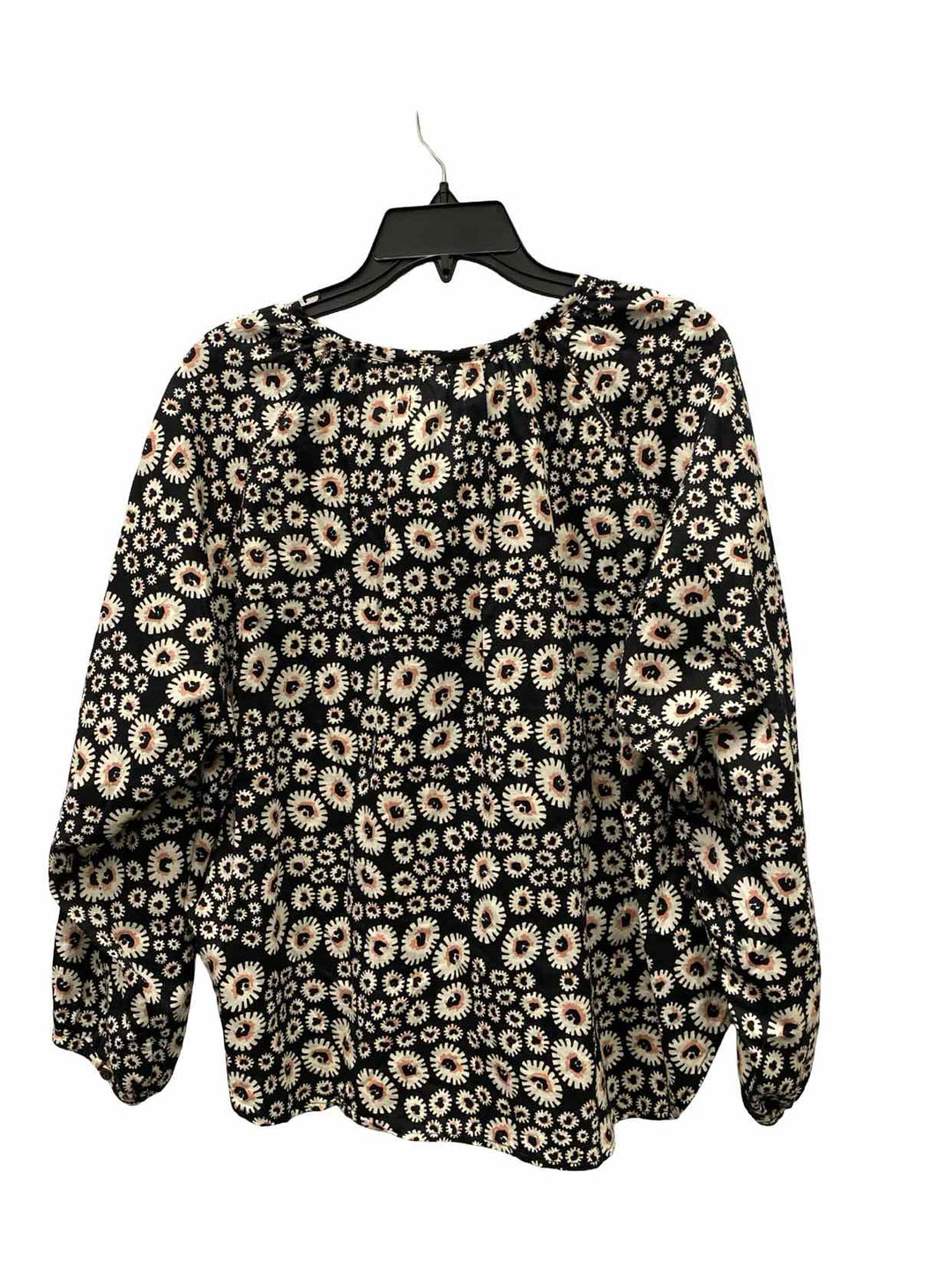 Outerknown Size M Black White Floral Long Sleeve Shirts