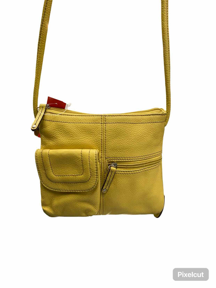 Tignanello Yellow Crossbody Purse
