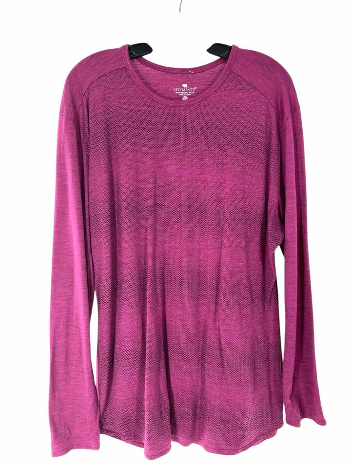 Segments Size XXL Purple Black spotted 100% Merino Wool Long Sleeve Shirts