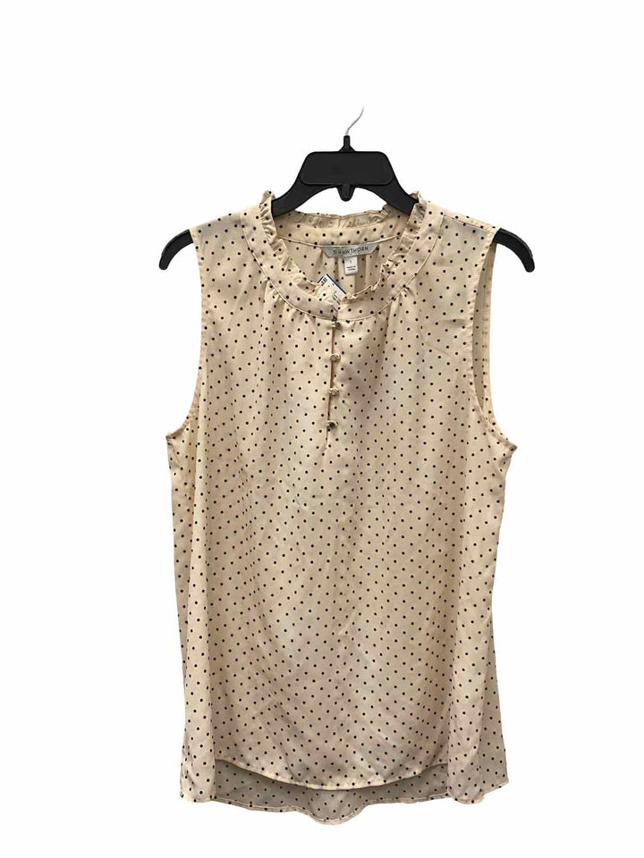 41 Hawthorn Size L Beige Black Dots Tank Top
