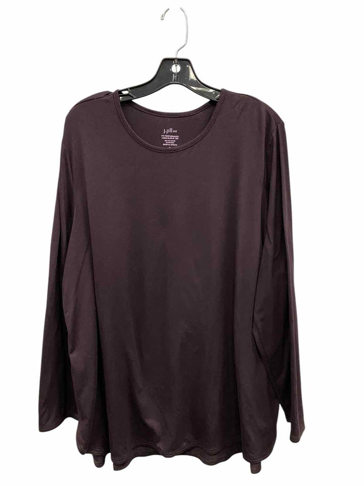 J Jill Size XL Purple Long Sleeve Shirts