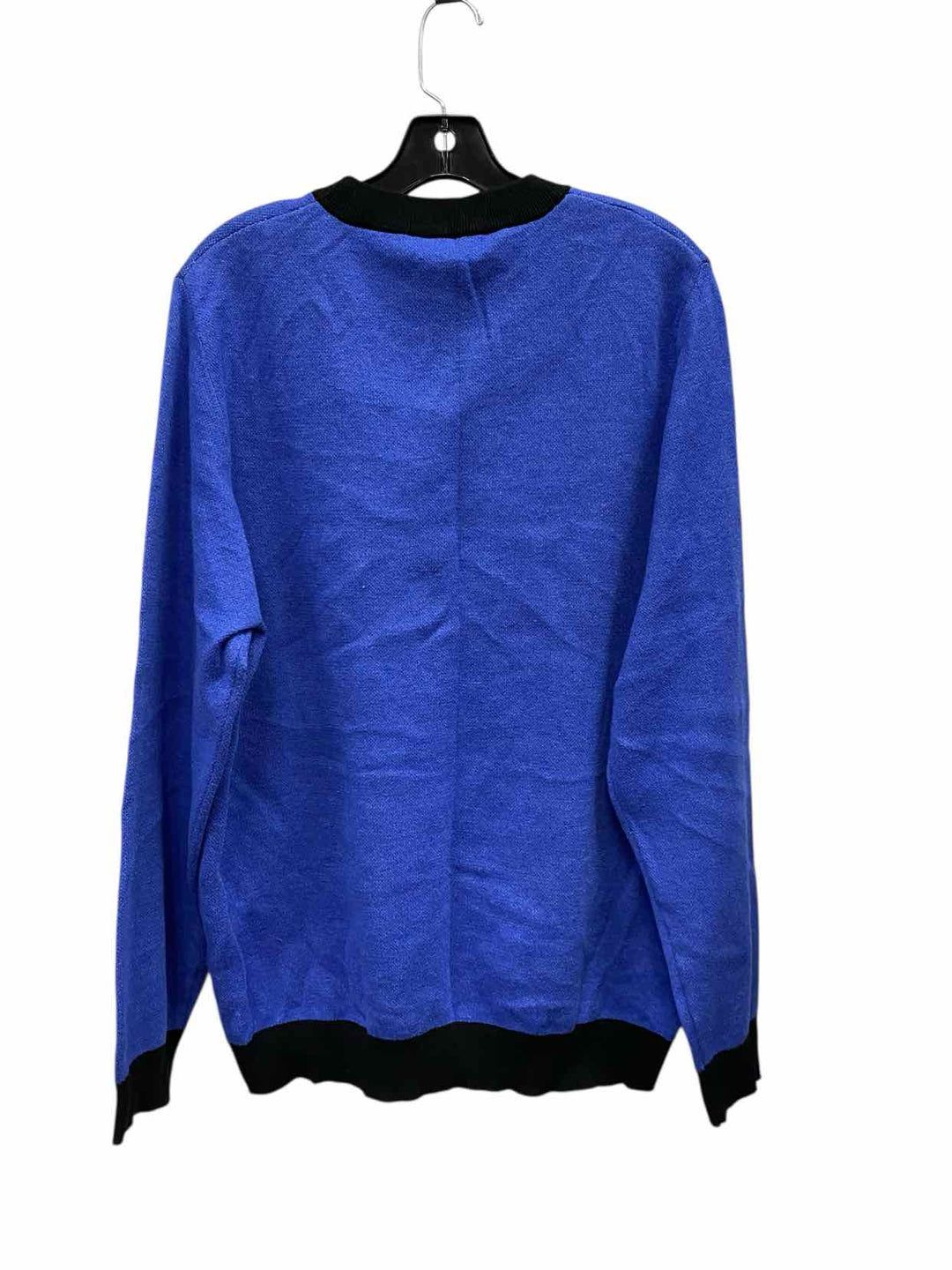 Unknown Brand Size XL Blue Black 55% Cotton Sweater