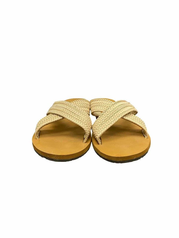 BILLABONG Shoe Size 7 Beige Avery Slide Sandals
