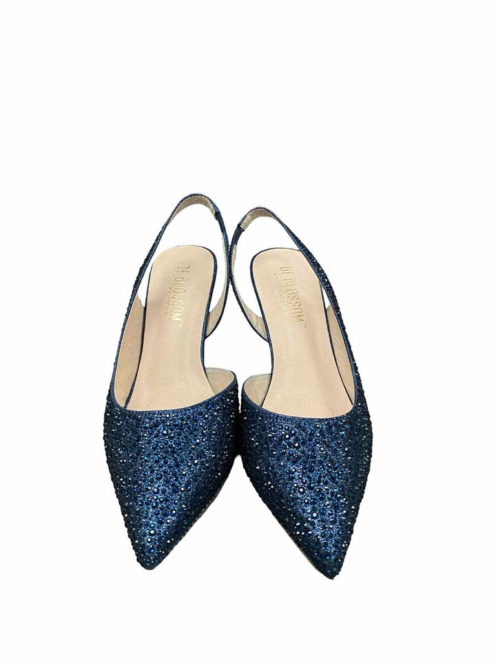 De Blossom Shoe Size 6.5 Blue Heels
