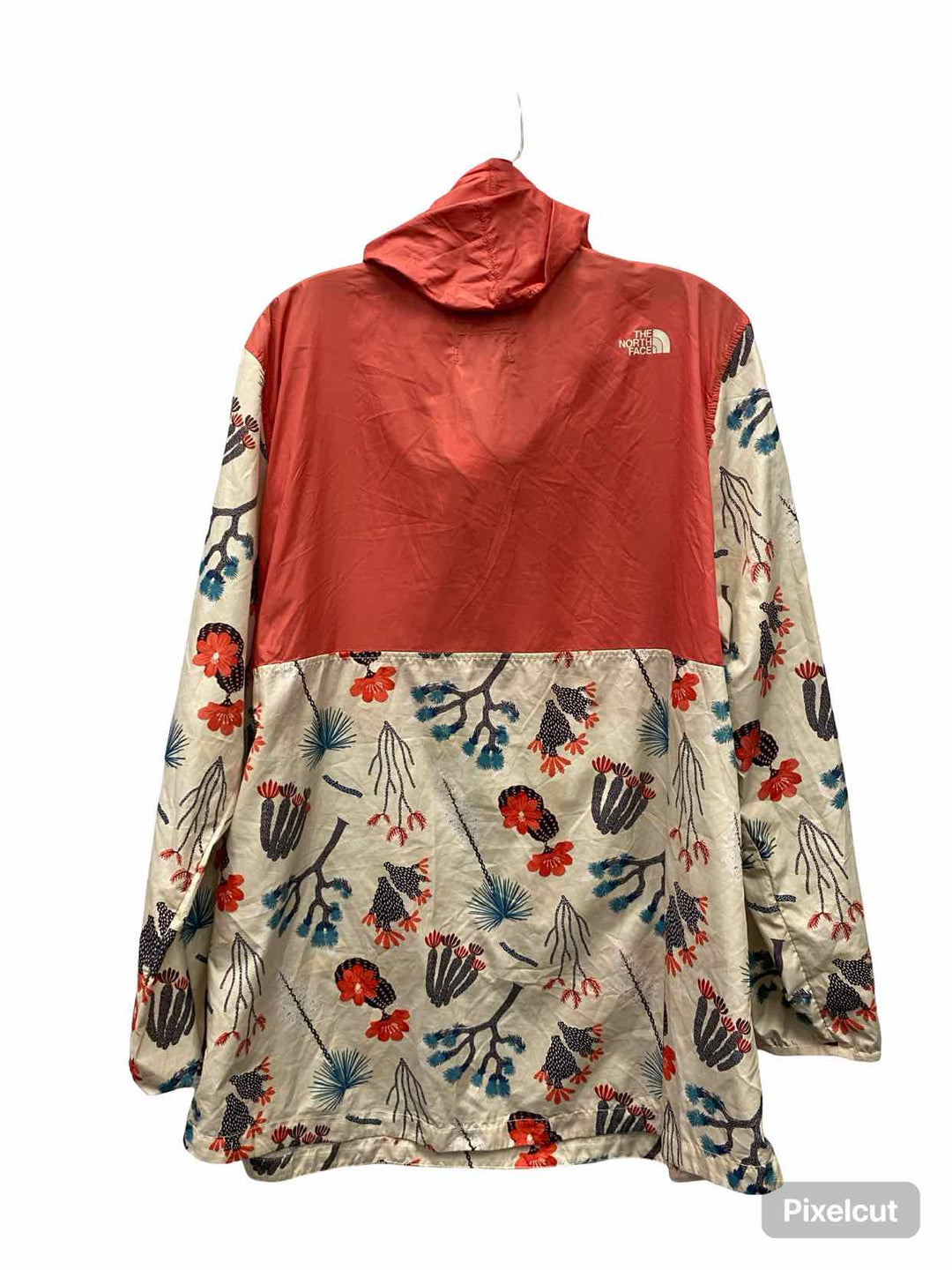 The North Face Size XL Cream Print Jacket (Outdoor)