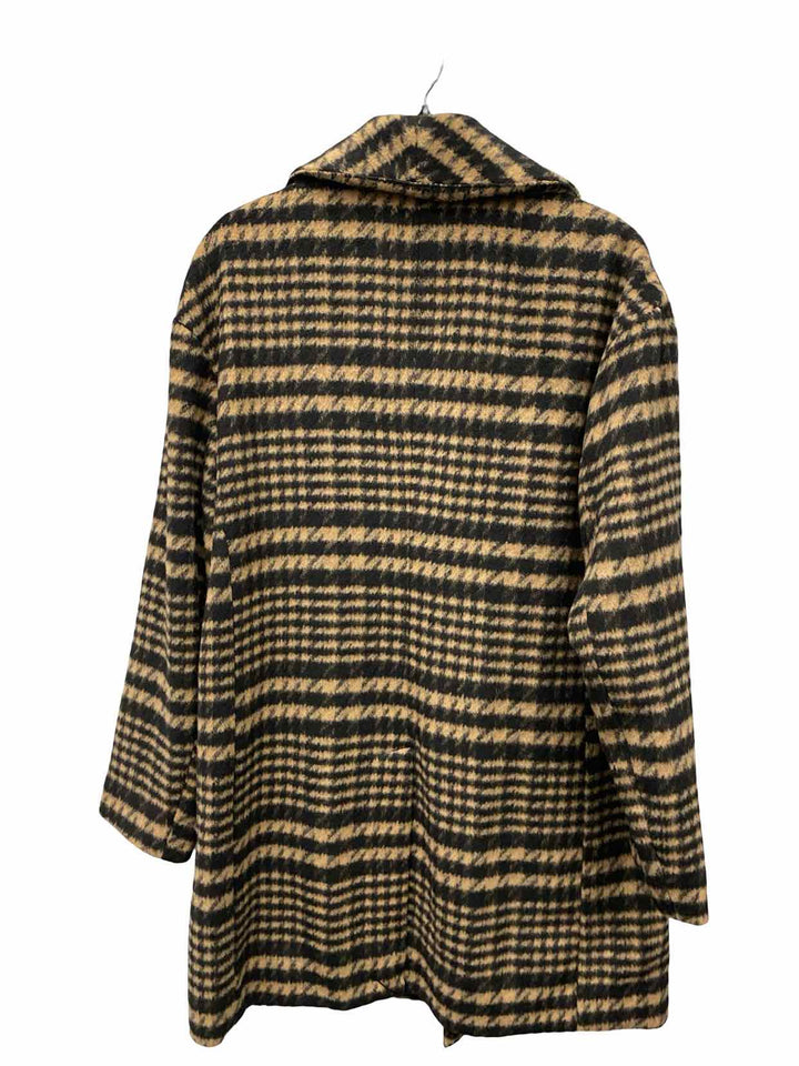 Avec Les Filles Size M Brown Black Print Coat(short)