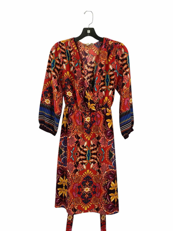 LTB Size S Orange Multi Dress