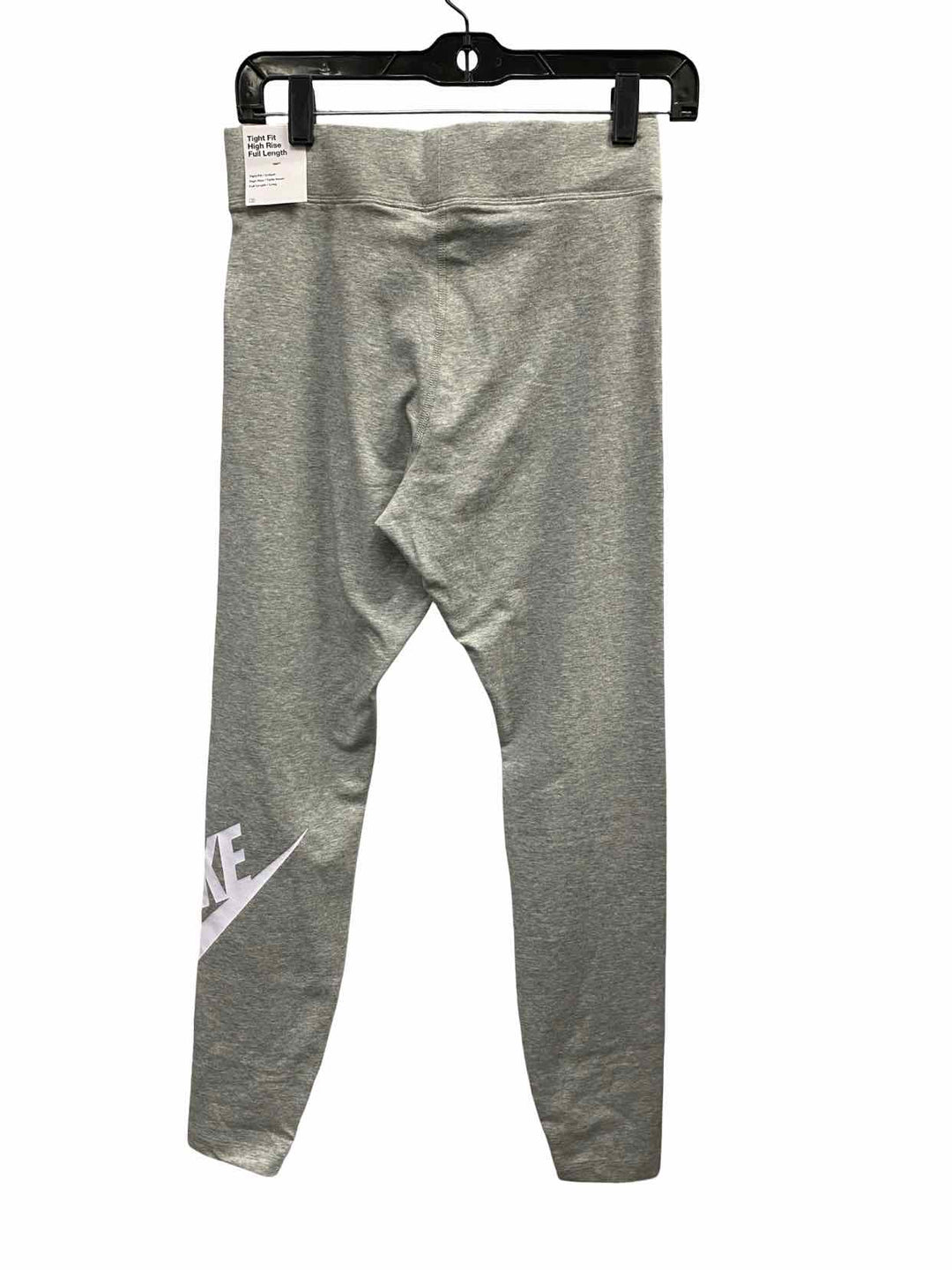 Nike Size M Grey White TightFit/ High Rise/ Full Length Athletic Pants