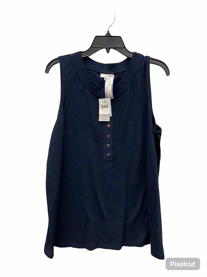 J Jill Size L Navy Tank Top