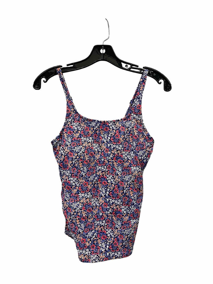 LL Bean Size 8 Multi-Color Floral Swimsuit Top