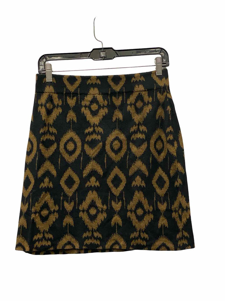 Krimson Klover Size M Brown Black 80% Cotton/ 20% Wool Skirt