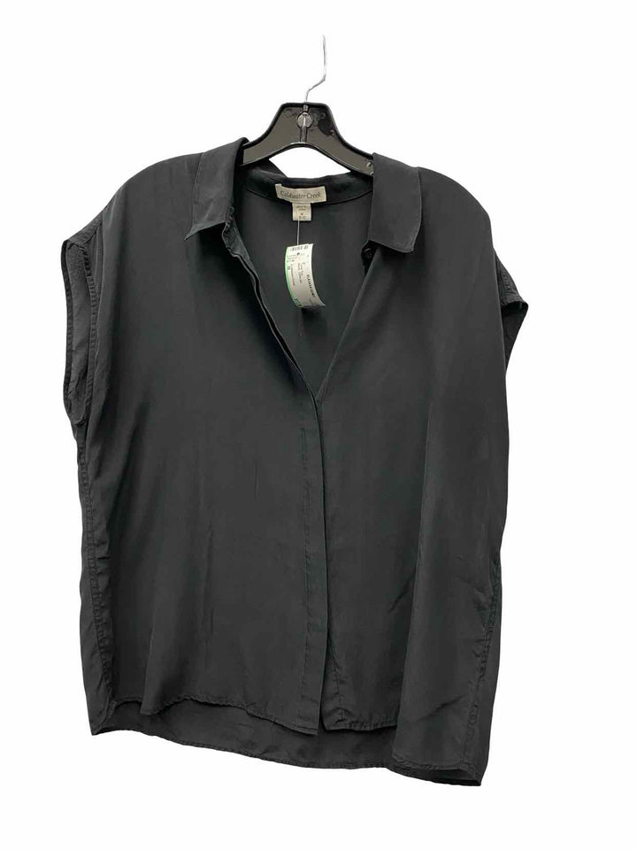 Coldwater Creek Size M Black 100% silk Tank Top